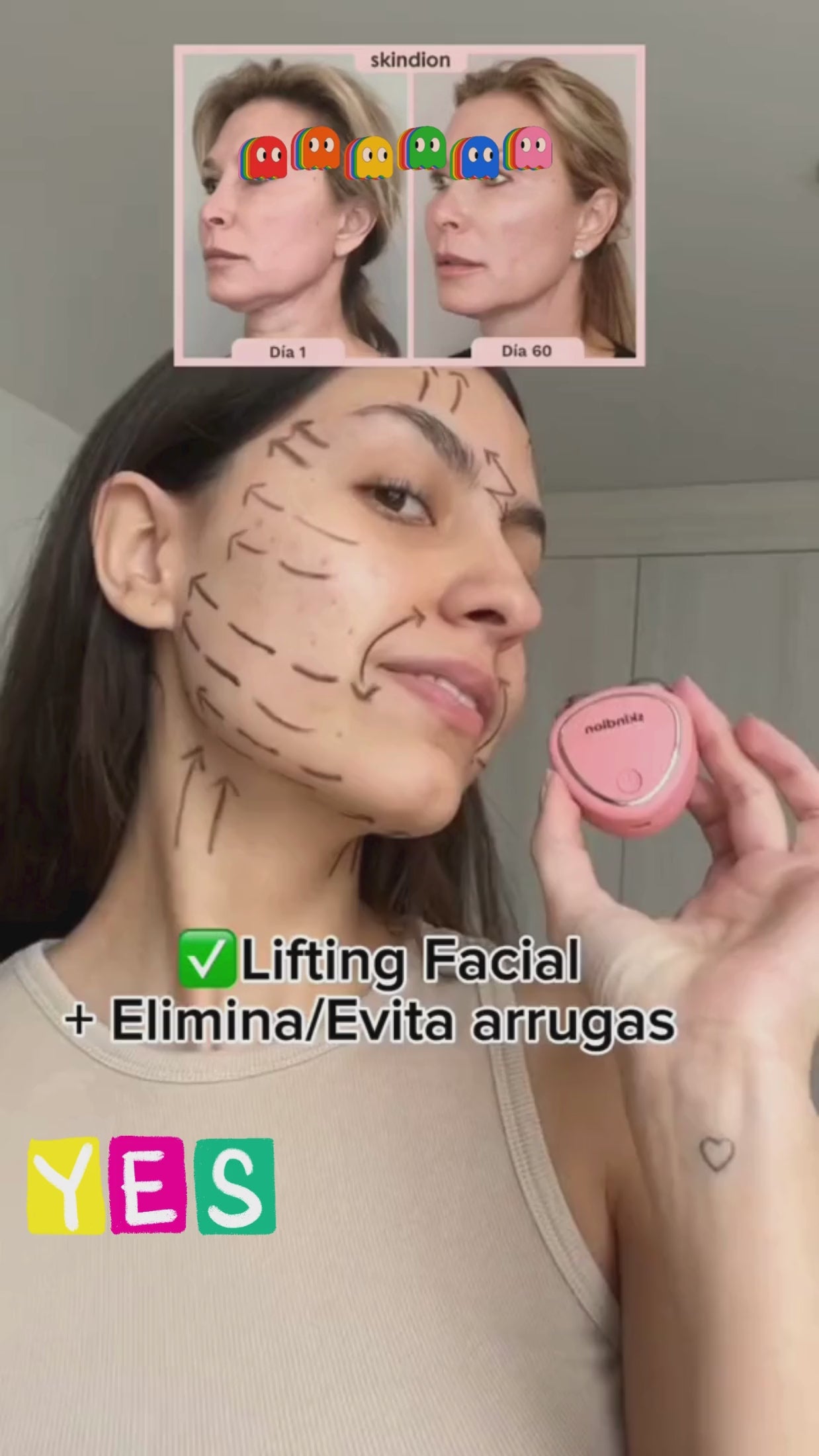 MASAJEADOR FACIAL MICRO-CORRIENTE